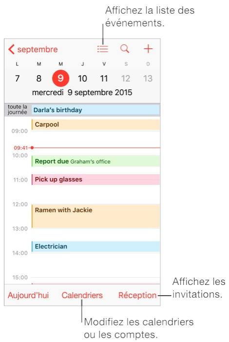 Calendrier en un coup d'eel 1