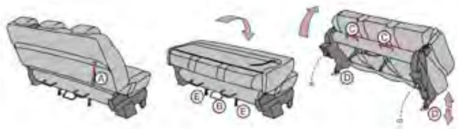 PEUGEOT EXPERT 1 - B - Tablette écritoire rabattable - 2