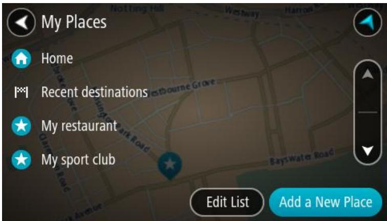 TOMTOM GO 5000 - Planifier un parcours à l'aide de Mes destinations - 3