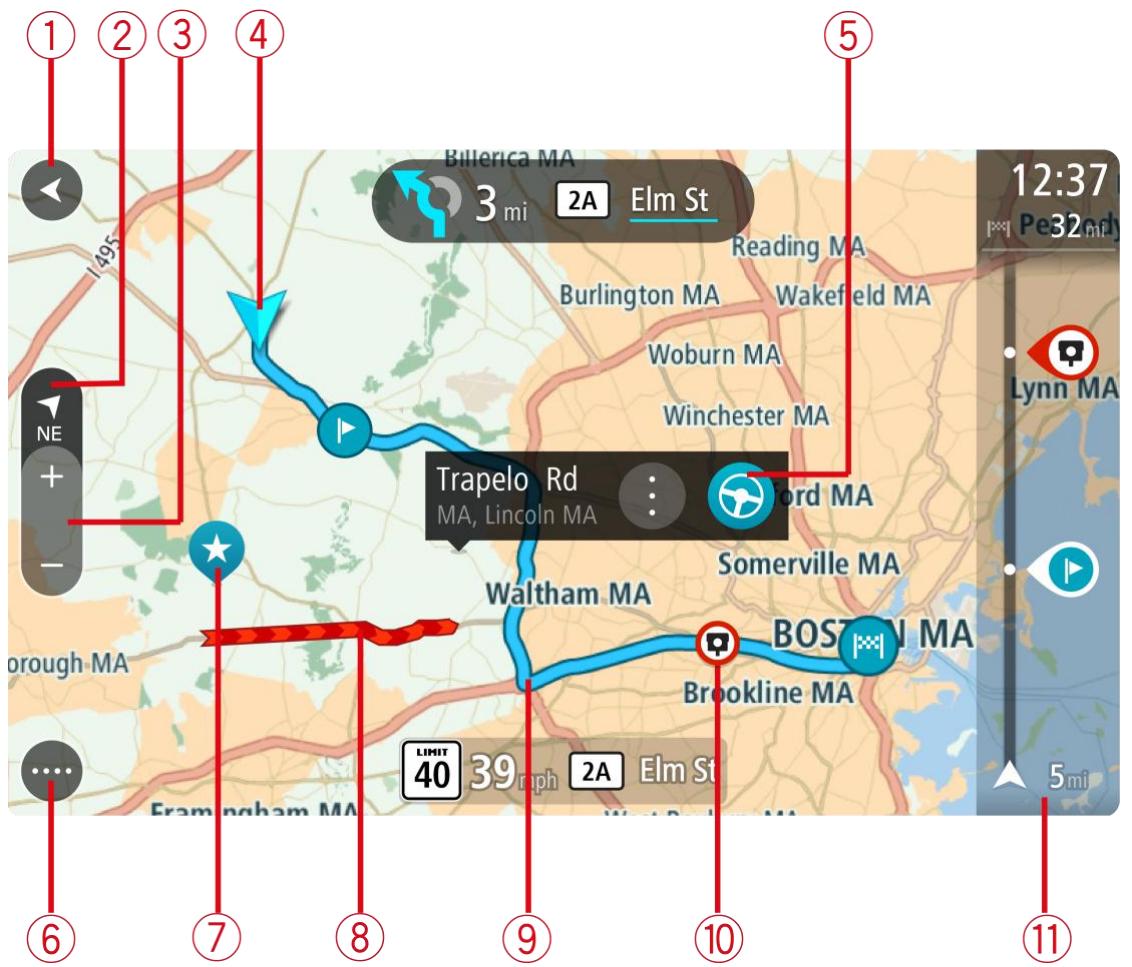 TOMTOM GO 5000 - Mode carte - 1