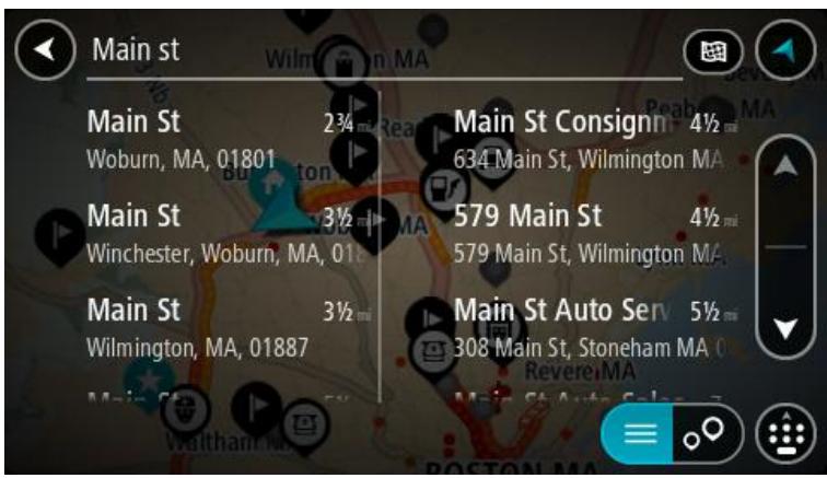TOMTOM GO 5000 - Utiliser les résultats de la recherche - 2