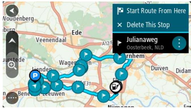 TOMTOM RIDER 40 - Se rendre à un arrêt d'un parcours enregistré - 2