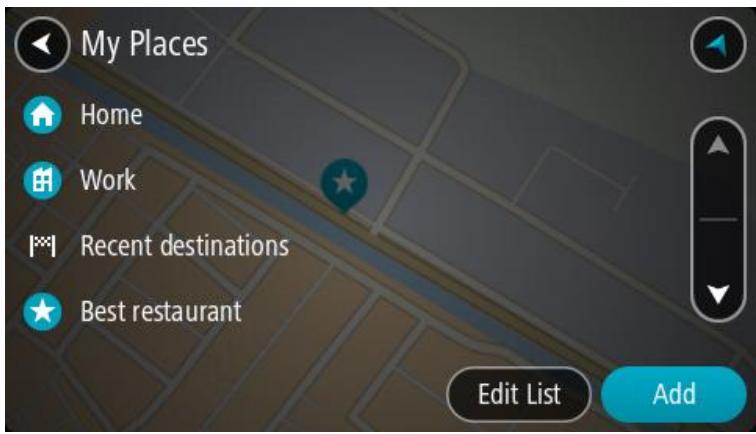 TOMTOM RIDER 40 - Sélectionnez Mes destinations. - 2