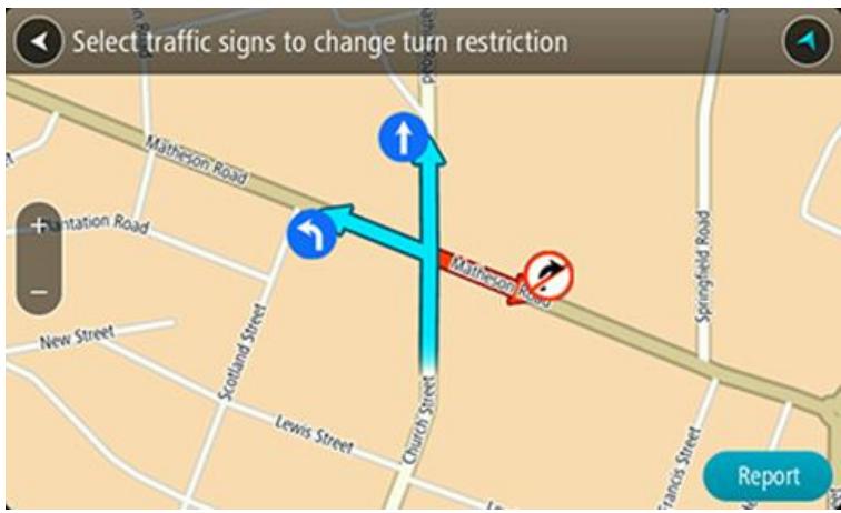 TOMTOM RIDER 40 - Restriction de direction - 1