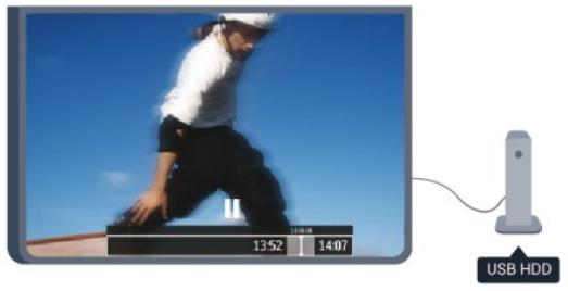 PHILIPS 47PFK7199, 55PFK7199 - Pause TV et enregistrements - 1