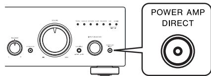 PIONEER A-70-K - Press the POWER AMP DIRECT button on the front panel of the unit. - 1