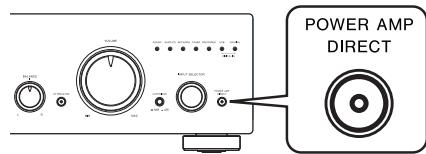 PIONEER A-70-K - Presione el botón POWER AMP DIRECT del panel delantero de launities. - 1