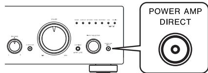 PIONEER A-70-S - Druk op de POWER AMP DIRECT-knop op het voorpaneel van het apparaat. - 1