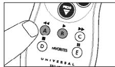 PHILIPS SRU1020 - Wijzigen van de apparaatkeuze (mode-toetsen) - 3