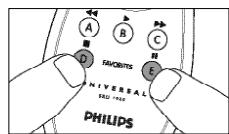 PHILIPS SRU1020 - Inschakelen/uitschakelen van het kinderslot - 2