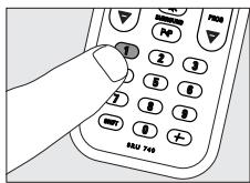 PHILIPS SRU740 - Ajuste de la selección de dispositivo (Selector de modo) - 5