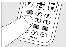 PHILIPS SRU740 - Ripristino delle funzioni originali del telecomando - 2