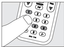 PHILIPS SRU740 - Restoring the original functions of your remote control - 2