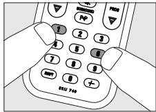 PHILIPS SRU740 - Adjusting device selection (Mode selector) - 2