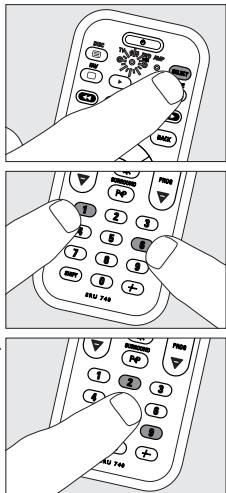 PHILIPS SRU740 - Modification de la sélection de l'appareil (sélecteur de mode) - 1