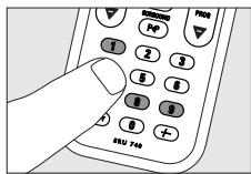 PHILIPS SRU740 - Restauración de las funciones originales del mando a distancia - 2