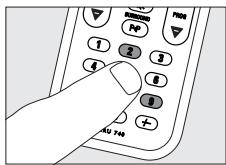 PHILIPS SRU740 - Ajuste de la selección de dispositivo (Selector de modo) - 3