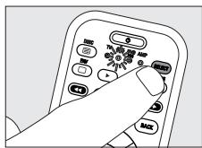 PHILIPS SRU740 - Toekennen van de volumeregeling aan een andere mode - 1