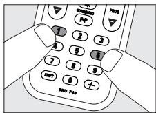 PHILIPS SRU740 - TV-eksempel: - 1
