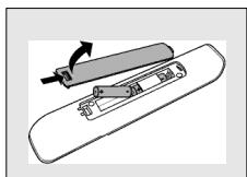 PHILIPS SRU 5010 - Inzetten van de batterijen - 1
