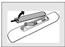 PHILIPS SRU 5010 - Inserting the batteries - 1