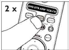 PHILIPS SRU 7060 - Restaurar todas as funções de um modo de dispositivo - 2