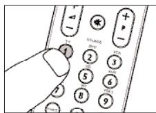 Hand interacting with a mobile phone showing keypad and function buttons