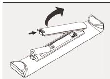 PHILIPS SRU 7060 10 - Insertion des piles - 1