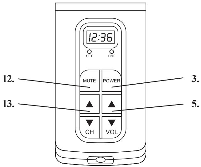 PHILIPS SRU4050 - Funciones de botones - 1