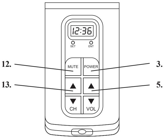 PHILIPS SRU4050 - Fonctions des touches, cont. - 1
