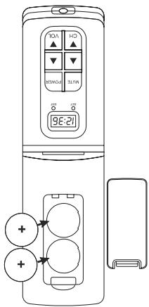 PHILIPS SRU4050 - Instalación de baterías - 1
