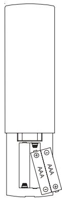 PHILIPS SRU4105 - Installation des piles - 1