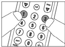 PHILIPS SRU5010 - Manually setting the remote control - 2