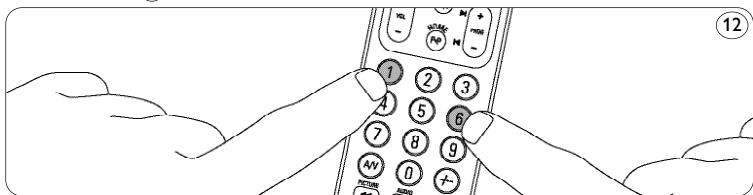 PHILIPS SRU5130 - Adjusting device selection (Mode keys) - 2