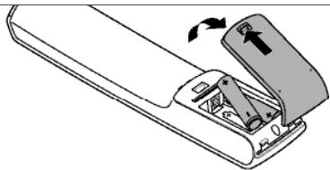 PHILIPS SRU5130 - Inserting the batteries - 1