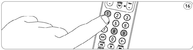 PHILIPS SRU5130 - Press keys 9,8 and 1,in that order. (16) - 1