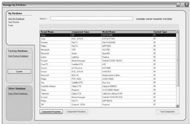 PHILIPS TSU9200 - Gestion de MyDatabase - 1