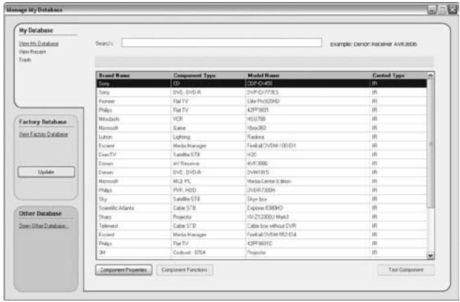 PHILIPS TSU9200 - Gestión de MyDatabase - 1