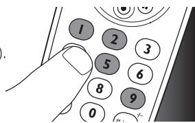 PHILIPS SRP4004 - Voorbeeld: de universele afstandsbediening instellen voor bediening van uw TV: - 3