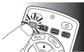 PHILIPS SRP4004 - Beispiel: Testen der Universal-Fernbedienung an Ihr Fremsehgeber: - 1
