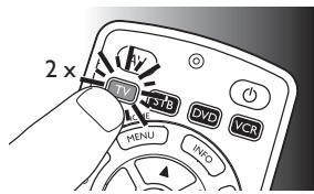 PHILIPS SRP4004 - Beispiel: Einrichten der Universal-Fernbedienung für Ihr Fernsehgerät: - 6