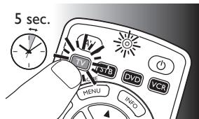 PHILIPS SRP4004 - Configuration de la télécommande universelle - 1