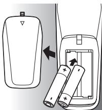 PHILIPS SRU5106 - Insertion des piles - 1