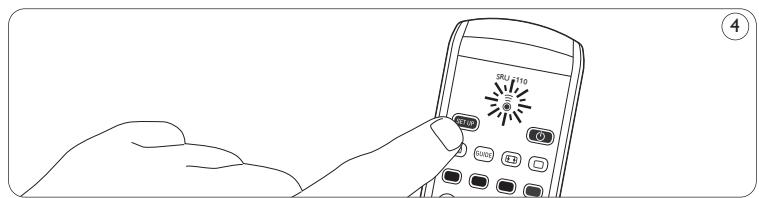 PHILIPS SRU-5110, SRU5110, SRU5110/86 - Deafstandsbediening instellen - 2