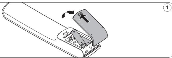 PHILIPS SRU-5110, SRU5110, SRU5110/86 - Inserting the batteries - 1