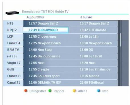 PHILIPS HDT8010 - Guide TV &amp;programmation - 1