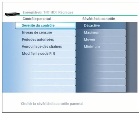 PHILIPS HDT8010 - Contrôle parental - 1
