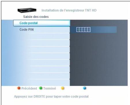 PHILIPS HDT8010 - Saisie des codes - 1