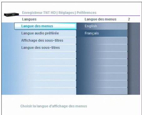 PHILIPS HDT8010 - Langues - 1