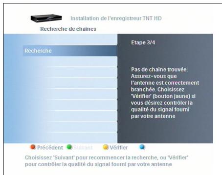 PHILIPS HDT8010 - Vérifier la qualité du signal reçu - 1
